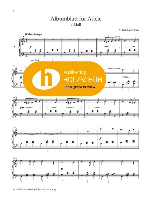 Albumblatt für Adele